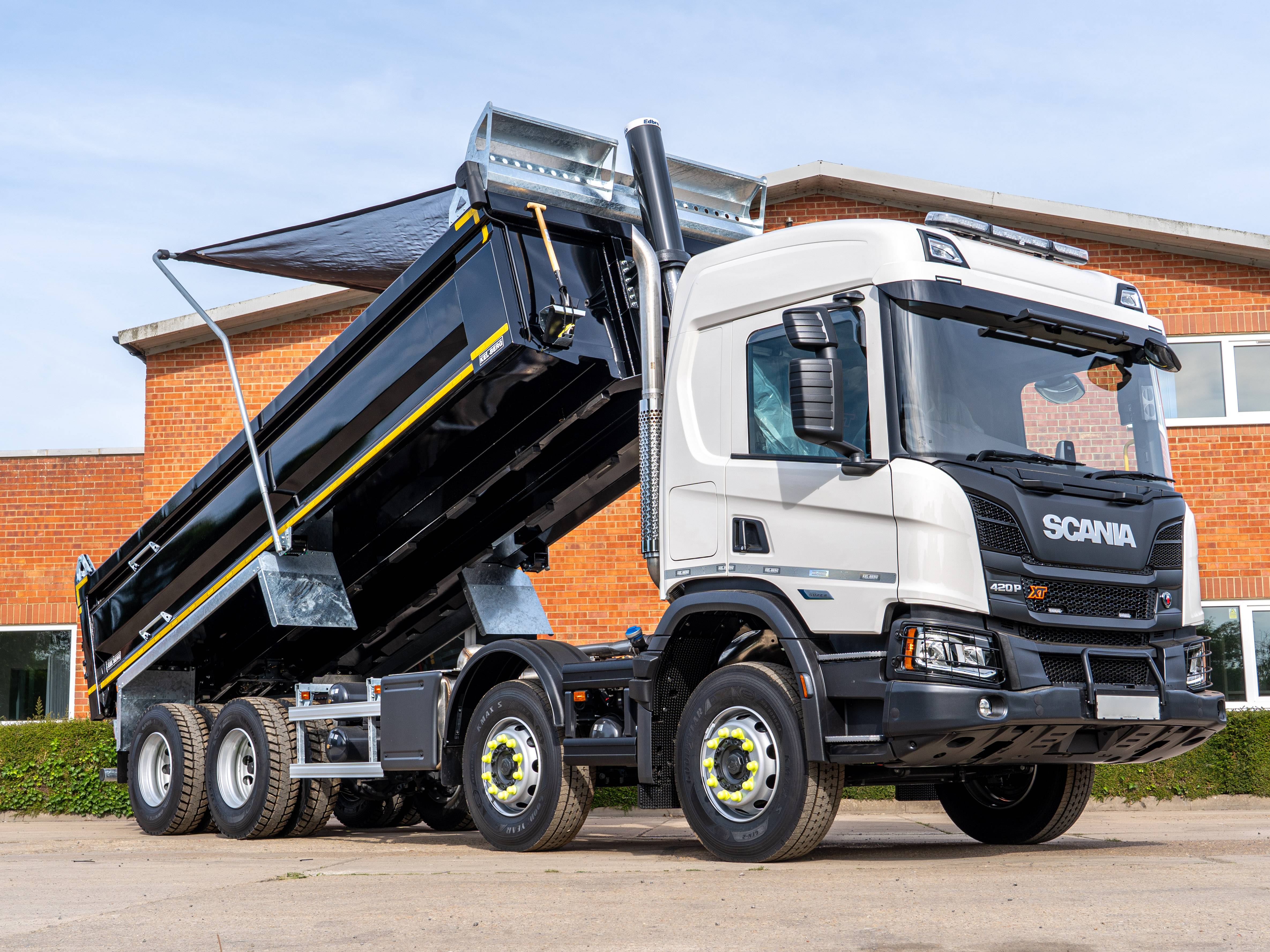 Scania P420 XT 8×4 Kel-Berg Steel Tipper